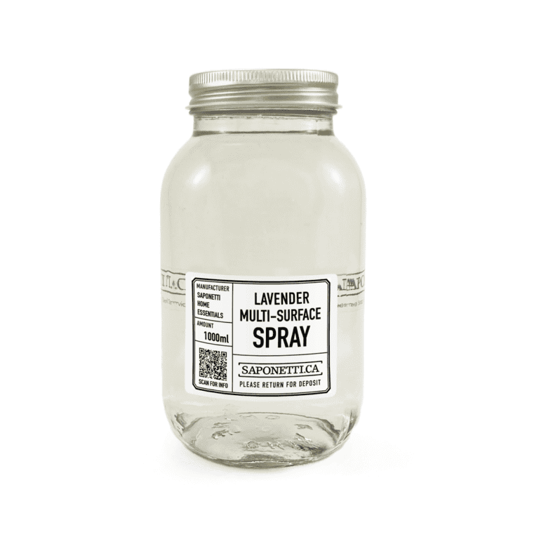 Saponetti Essentials Multi Surface Spray 1L Refillable Jar: Zero-waste